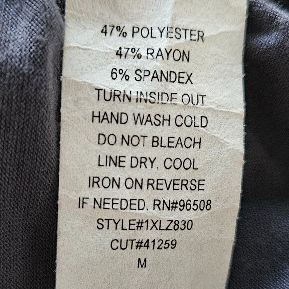 Strapless Size Medium Silky Party Top Has Silver Free flowing Design - Picture 7 of 8